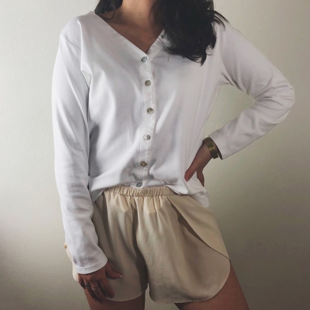 L.L bean button up top